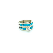 Load image into Gallery viewer, Turquoise Wedding Bands