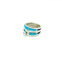 Load image into Gallery viewer, Turquoise Wedding Bands