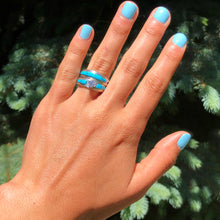 Load image into Gallery viewer, Turquoise Wedding Bands