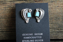 Load image into Gallery viewer, Turquoise Plume Studs