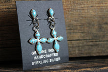 Load image into Gallery viewer, Turquoise Cross Earrings