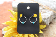 Load image into Gallery viewer, Forever Turquoise Hoops