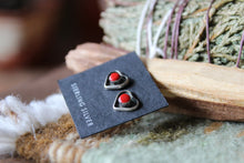 Load image into Gallery viewer, Coral Heart Studs