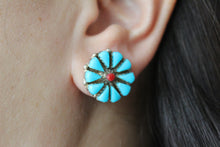 Load image into Gallery viewer, Turquoise + Coral Clusters
