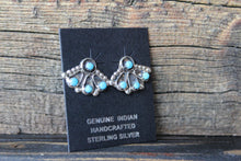Load image into Gallery viewer, Turquoise Fan Studs