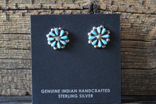Load image into Gallery viewer, Turquoise Cluster Studs