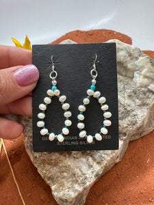 Turquoise + Pearl Teardrops