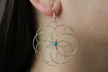 Load image into Gallery viewer, Turquoise Blooms Earrings