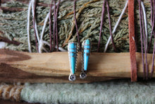 Load image into Gallery viewer, Long Turquoise Studs