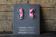 Load image into Gallery viewer, Pink Opal Butterfly Studs Earrings
