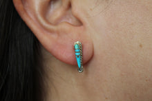 Load image into Gallery viewer, Long Turquoise Studs
