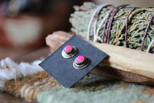 Load image into Gallery viewer, Pink Opal Studs
