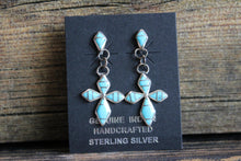 Load image into Gallery viewer, Turquoise Cross Earrings