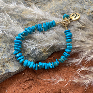 Custom Charm Turquoise Bracelet