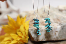 Load image into Gallery viewer, Turquoise Cliff Dangles