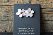 Load image into Gallery viewer, Pink Shell Flower Studs