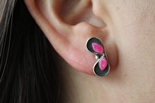 Load image into Gallery viewer, Pink Opal Butterfly Studs Earrings