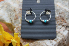 Load image into Gallery viewer, Forever Turquoise Hoops