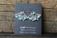 Load image into Gallery viewer, Turquoise Fan Studs