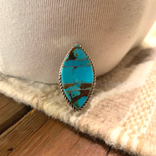 Load image into Gallery viewer, Turquoise + Brown Matrix Ring