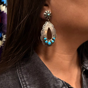 Brushed Silver Dangles