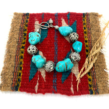 Load image into Gallery viewer, Chunky Turquoise Bracelet