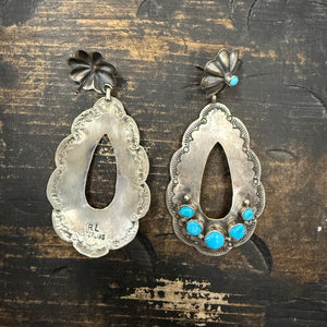 Brushed Silver Dangles