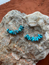 Load image into Gallery viewer, Turquoise Mesa Hoops