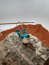 Load image into Gallery viewer, Turquoise Mesa Hoops