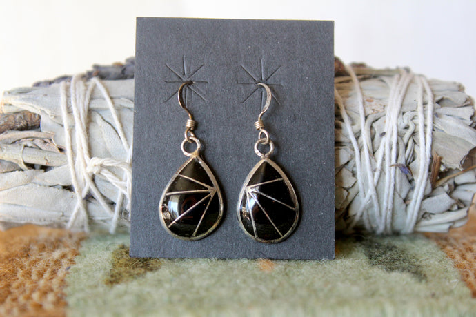 Onyx Teardrop Dangles