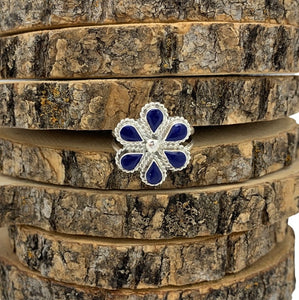 Lapis Flower Ring
