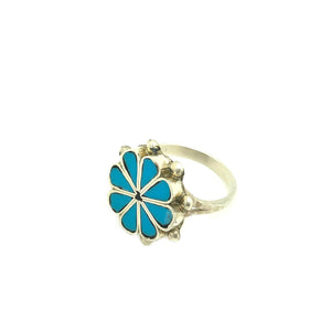 Turquoise Sunshine Flower Ring