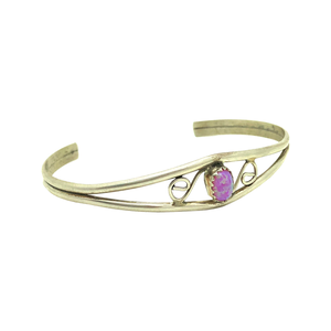 Simple Pink Opal Bracelet
