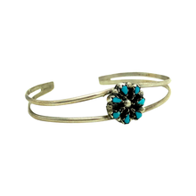 Load image into Gallery viewer, Turquoise Flower Baby Bracelet