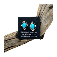 Load image into Gallery viewer, Turquoise Tulip Studs