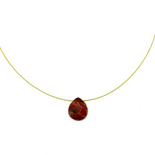 Load image into Gallery viewer, Ruby Red Teardrop Necklace