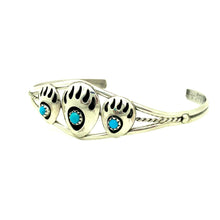 Load image into Gallery viewer, Triple Turquoise Bear Claw Bracelet
