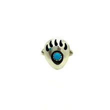 Load image into Gallery viewer, Turquoise Bear Claw Ring