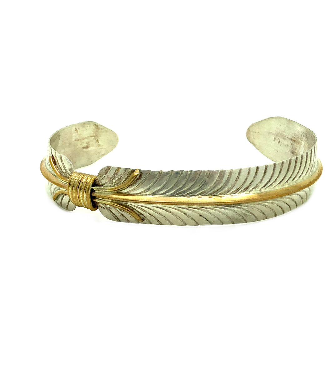 Sterling Feather Bracelet