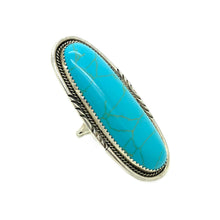 Load image into Gallery viewer, Long Turquoise Ring