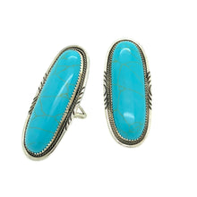 Load image into Gallery viewer, Long Turquoise Ring