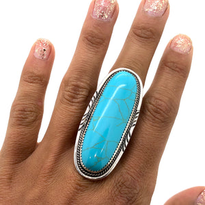 Long Turquoise Ring