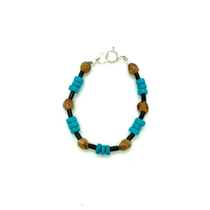 Turquoise & Juniper Baby Bracelet
