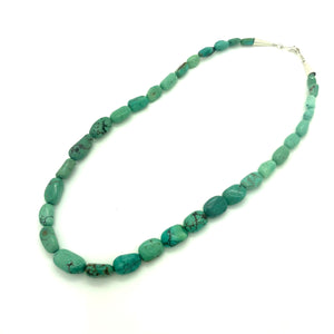 Turquoise River Stone Necklace