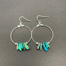 Load image into Gallery viewer, Turquoise River Hoops