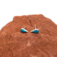 Load image into Gallery viewer, Dainty Teardrop Turquoise Studs