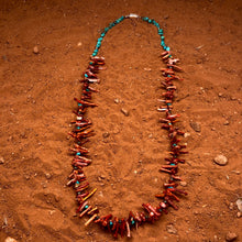 Load image into Gallery viewer, Spiny Oyster &amp; Turquoise Necklace