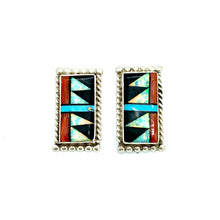 Load image into Gallery viewer, Intricate Inlay Earrings