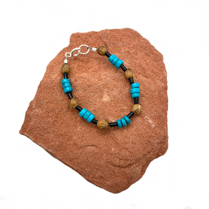 Turquoise & Juniper Baby Bracelet
