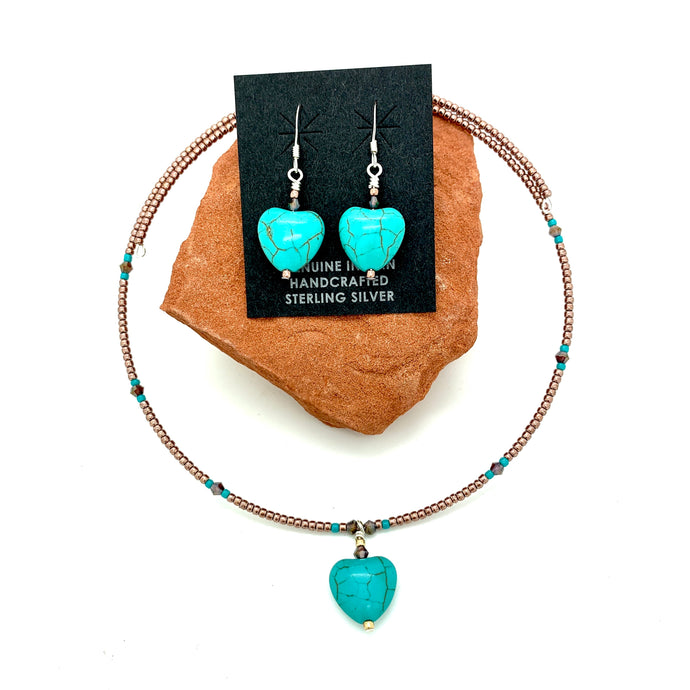 Turquoise Heart Set